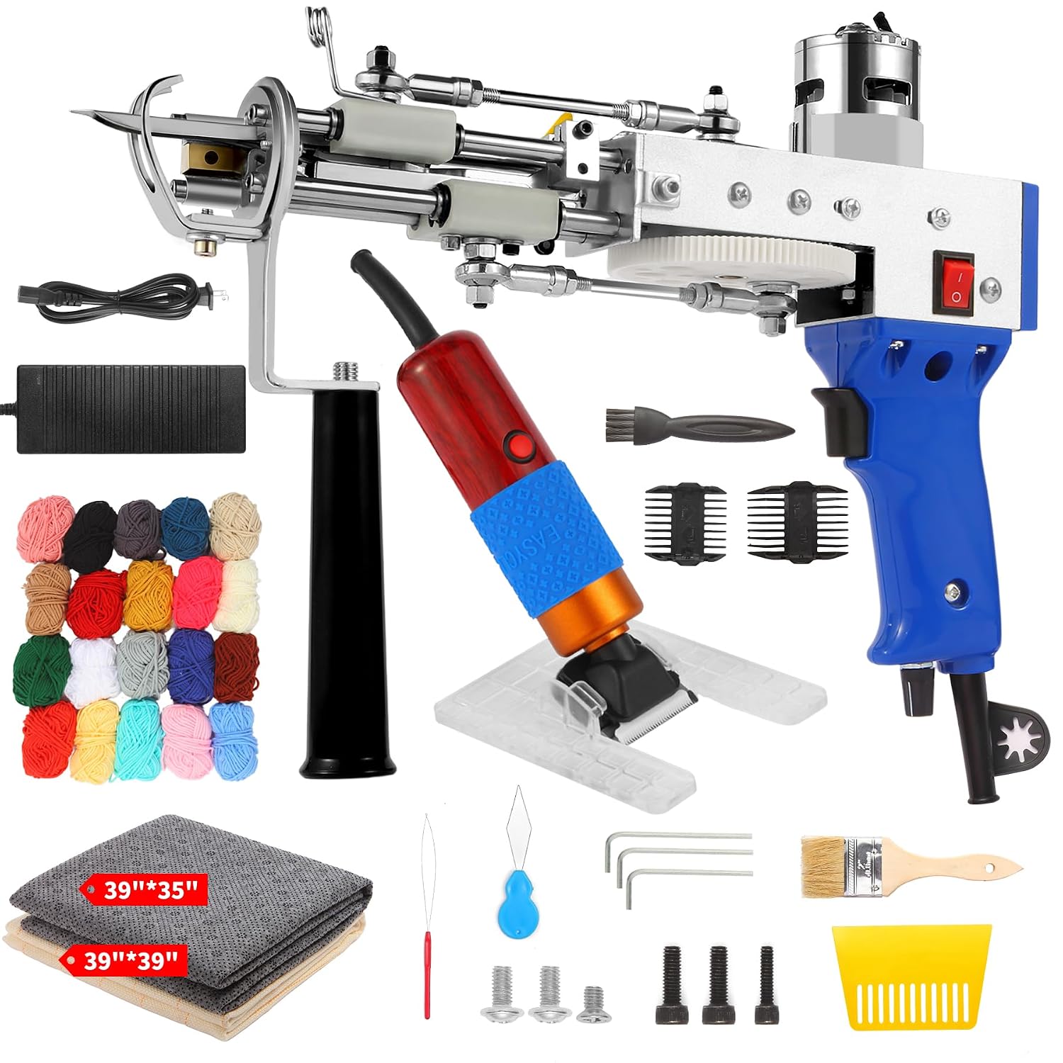Rug Tufting Gun Kit with Carpet Trimmer, 2 in 1 Cut & Loop Pile Tufting Gun with Tufting Cloth, Rug Making kit for Beginners - Review, Price and Buying Guide