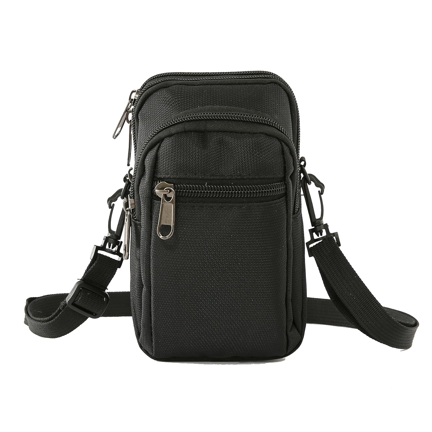 Kuber Industries Paspport Holder for Men & Women|Multifunction Passport Cover Bag|Nylon Passport Pouch for Luggage (Black)-image-25