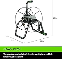 Vista 13 de Yard Butler Soportes de carrete de manguera – Soporte de manguera de jardín compacto y versátil con opciones giratorias y de montaje – Ideal