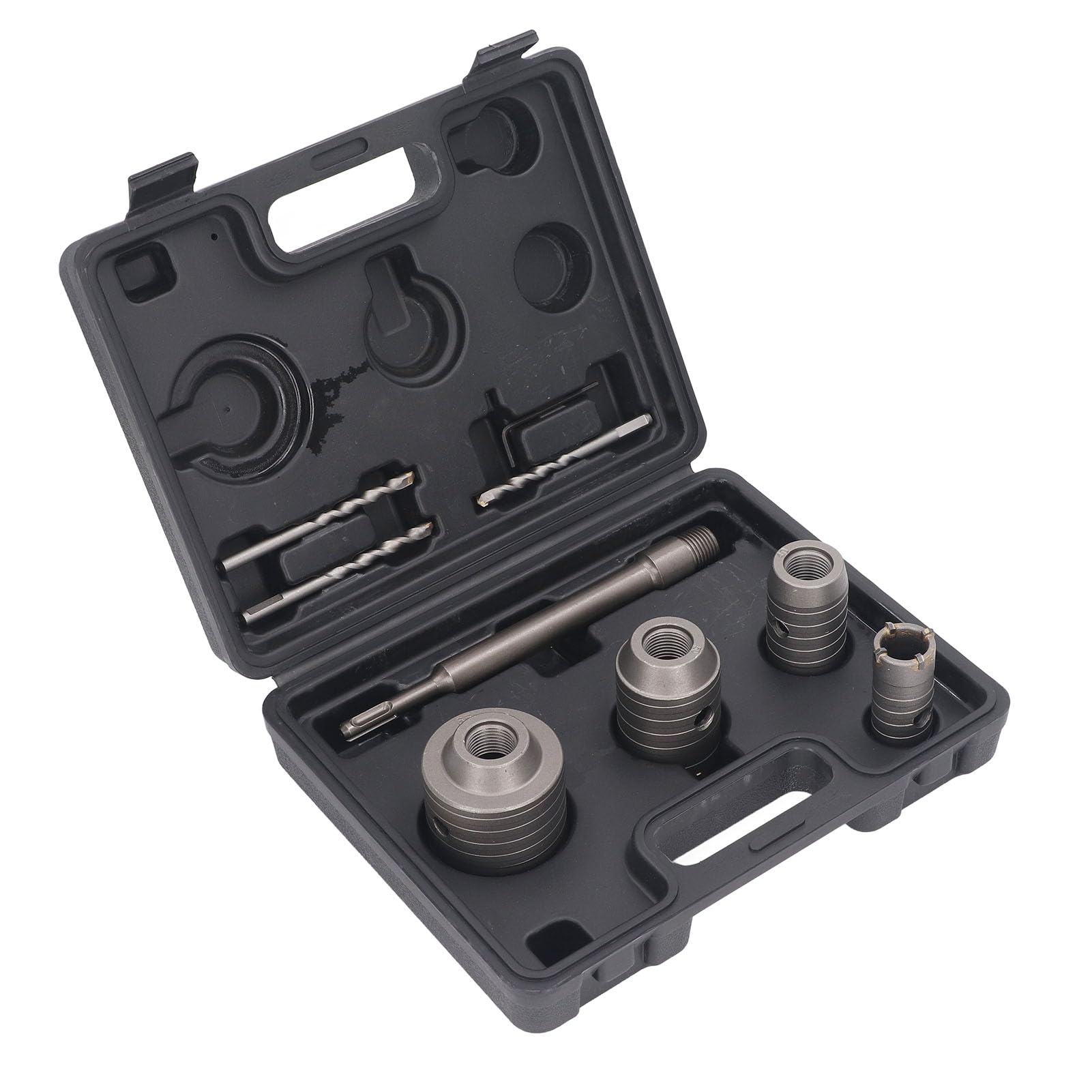 Set di a tazza per calcestruzzo, kit di foratura durevole per installazione CA, scena: muro di calcestruzzo