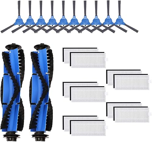 Paquete de 22 piezas de repuesto compatibles con Eufy RoboVac 11S, RoboVac 30, RoboVac 30C, RoboVac 15C, RoboVac 12, RoboVac 35C, accesorios