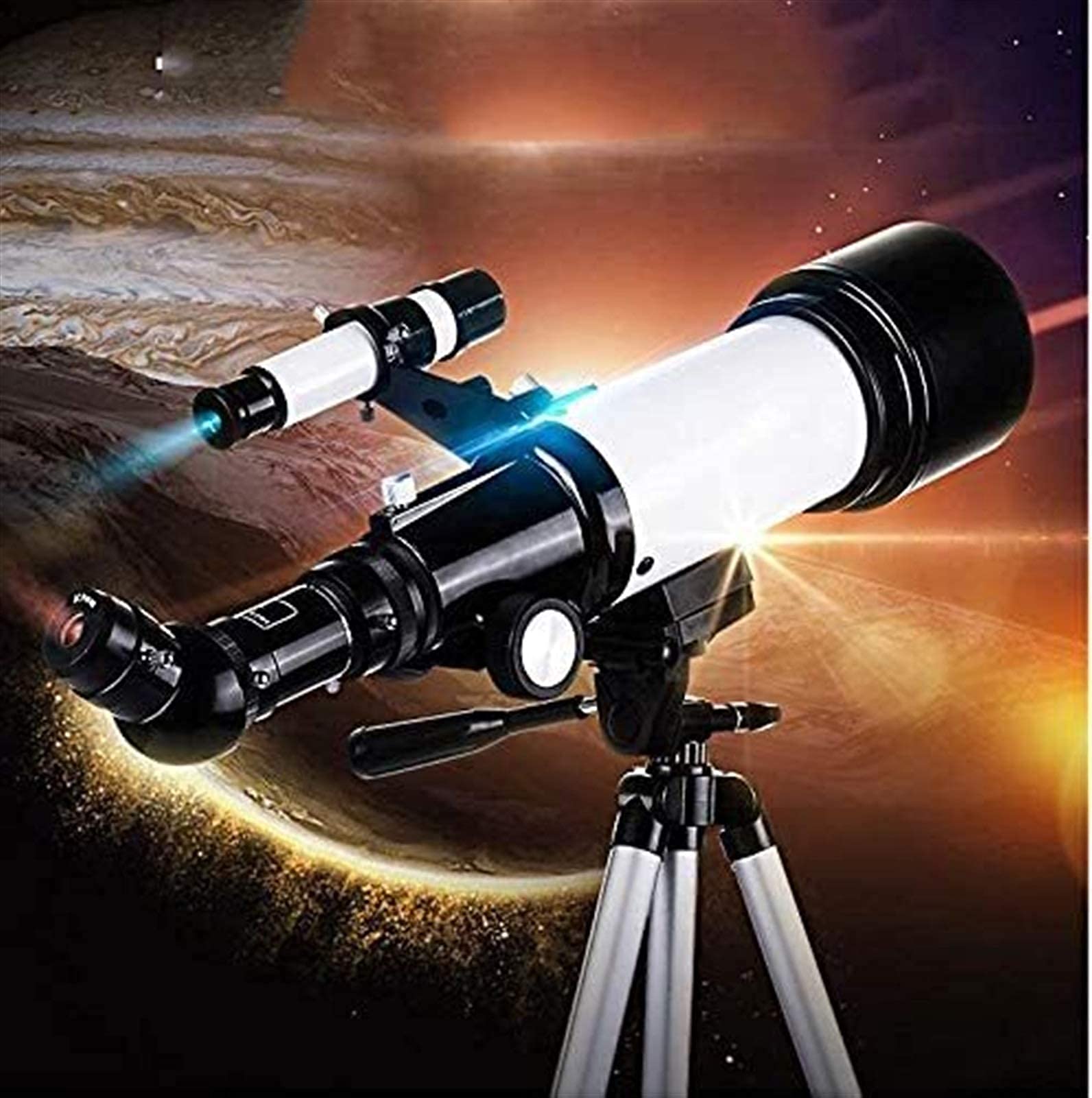 Teleskop dla dzieci, astronomiczny teleskop refraktorowy z regulowanym statywem i plecakiem, idealny dla dzieci, dzieci i młodzieży