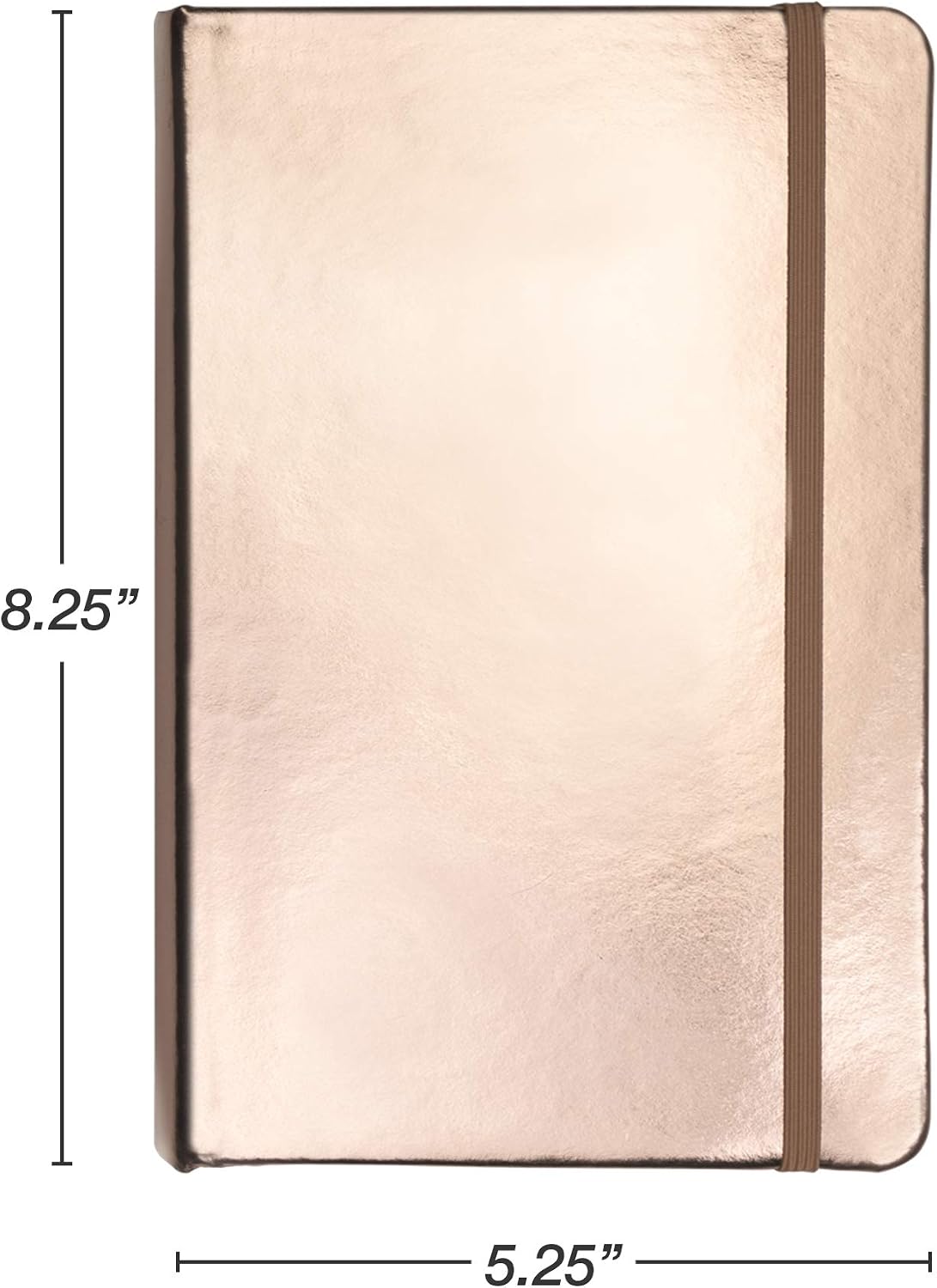 Samsill 3 Pack Hardcover Writing Notebook, Metallic Journal Gift Set Includes 1 Silver, Gold, and Rose Gold Journal, Classic 5.25" x 8.25" Lined Journal