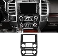 Vista 10 de Voodonala - Funda para panel de control del volumen de navegación de la consola central para Ford F150 2015-2020, grano de madera negro