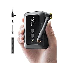 HOTO Mini Pompa per Bicicletta, Gonfiaggio Rapido 25s, 150PSI, Compressore d’Aria Portatile con Manometro, Valvole Presta e Schrader, per Bici da Corsa, Moto, MTB, E-Bike e City Bike.