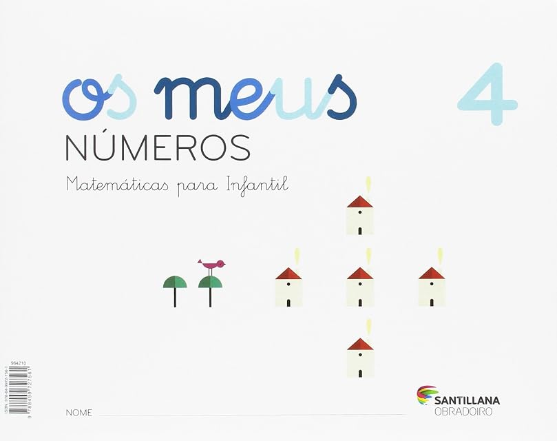 Portada de Os Meus Numeros 4 Educacion Infantil 4 Años Gallego Ed 2017