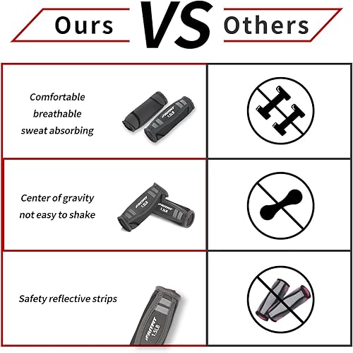 Miniatura 5 de RitFit Juego de pesas de mano de neopreno suave, 0.5 libras, 0.75 libras, 1 par, mancuernas para caminar para mujeres y hombres con correas