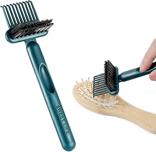 Brush Cleaning Tool 2-In-1 Comb Cleaner Effective Hairbrush Cleaner Small and Portable Suitable for Travel,Good Comb Brush for Women