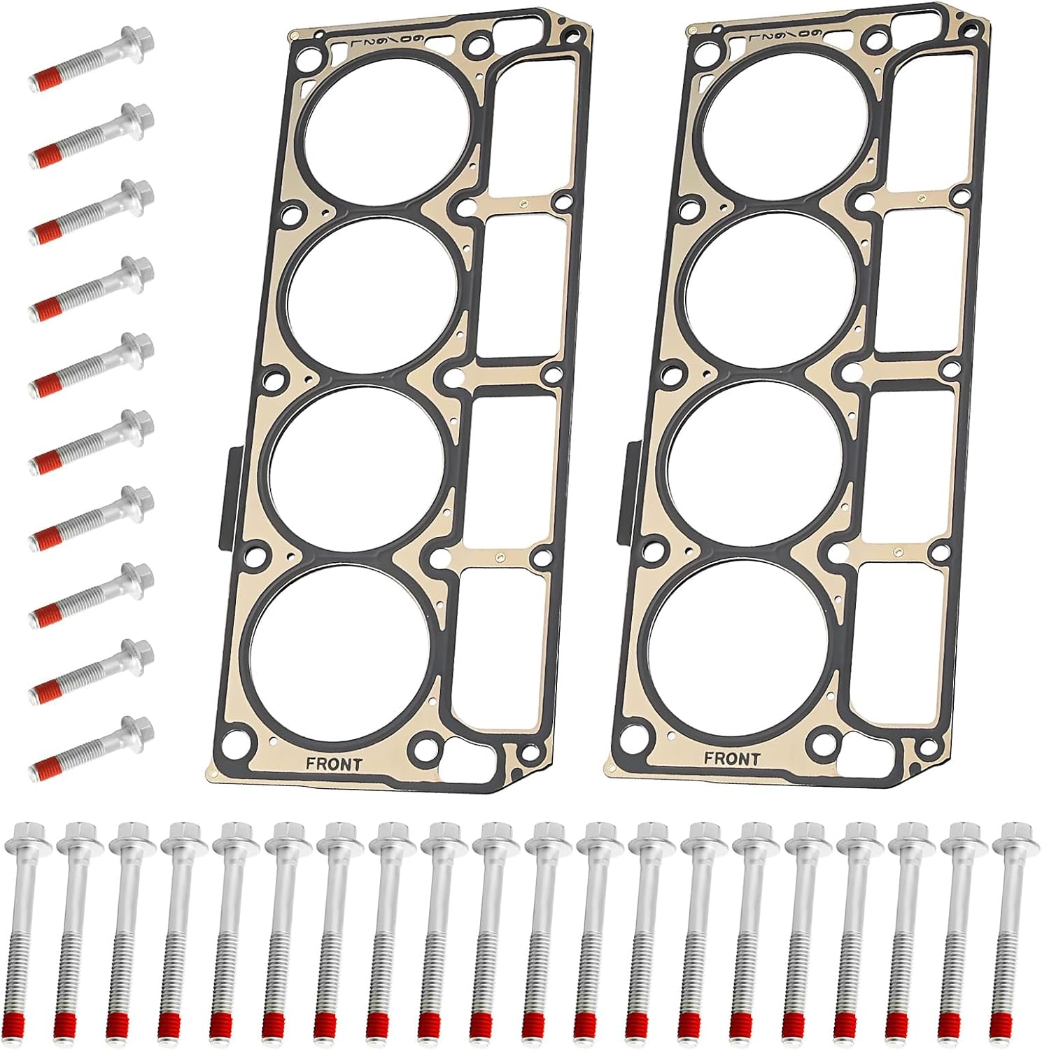 12610046 LS3 6.0 6.2 5-Layer Head Gaskets with Head Bolts Sets Fit for Chevy Express Silverado Suburban GMC Savana Sierra Yukon Cadillac Escalade Pontiac G8, L76 L77 L92 L94 L96 L99 L9H LC8