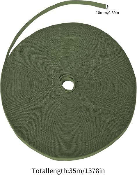 Jewan 35m Brida para Plantas de Cinta autoadhesiva 10mm Atar Ramas de Planta Material Adhesivo Extra Fuerte sujeta Plantas Brida para Plantas Reutilizables Amarre Antitorsión Abrazadera para Plantas - 2