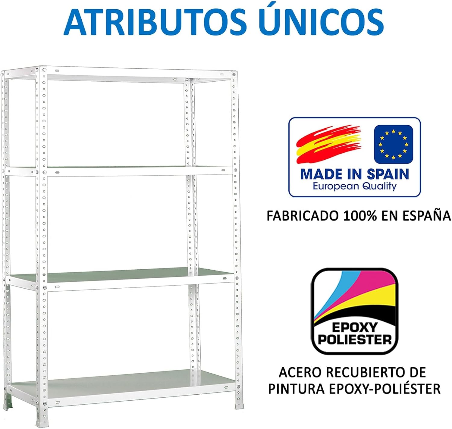 SimonRack Metal shelf with screws KIT ADVANTAGE MINI 4/400 1500 WHITE