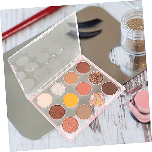 Vaguelly Color Eyeshadow Palette Glitter Matte for Women Travel-friendly Design for Parties Night Sturdy Lightweight Cosmetics Tray