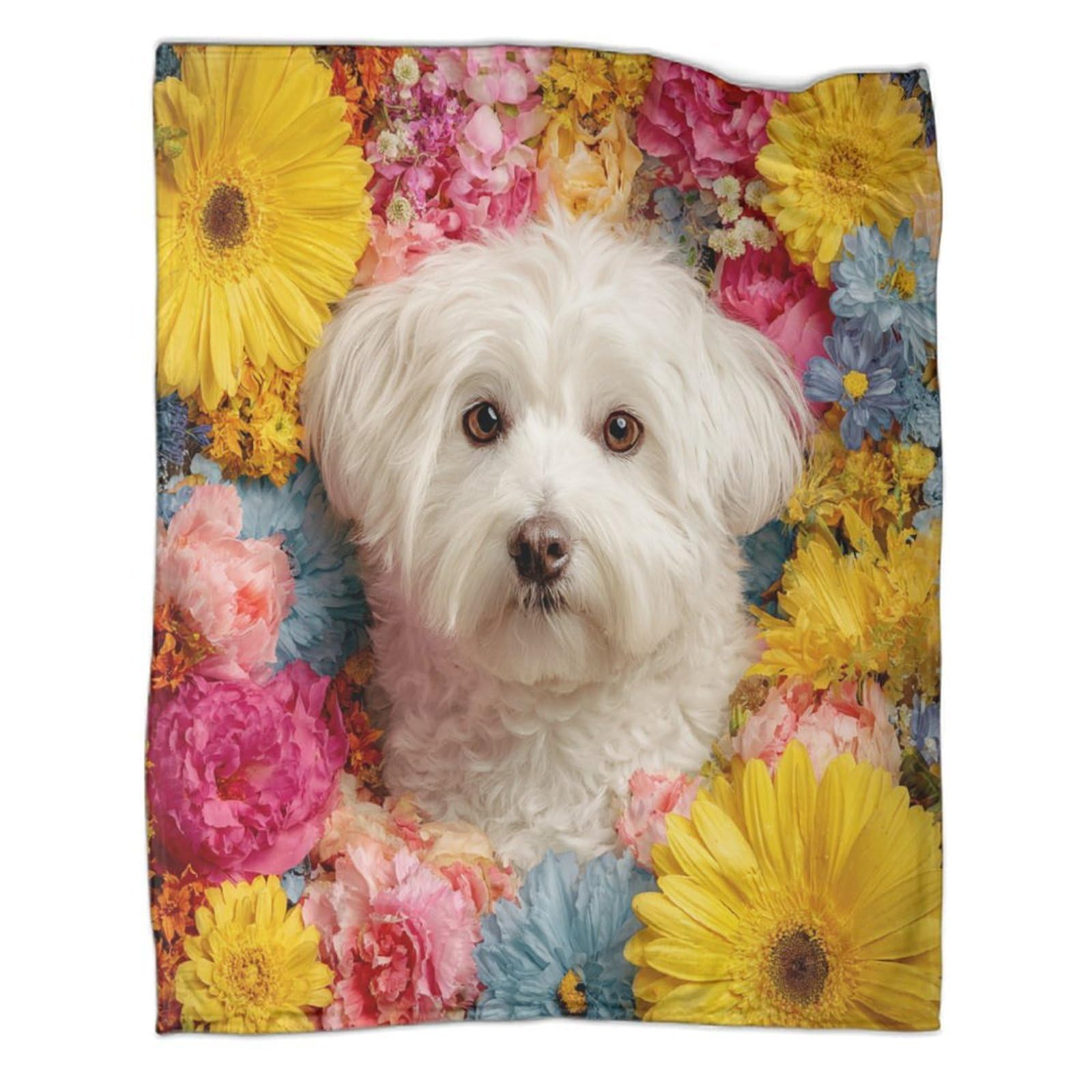 Couverture Westie polaire douce en flanelle, cadeau idéal pour ado et adulte