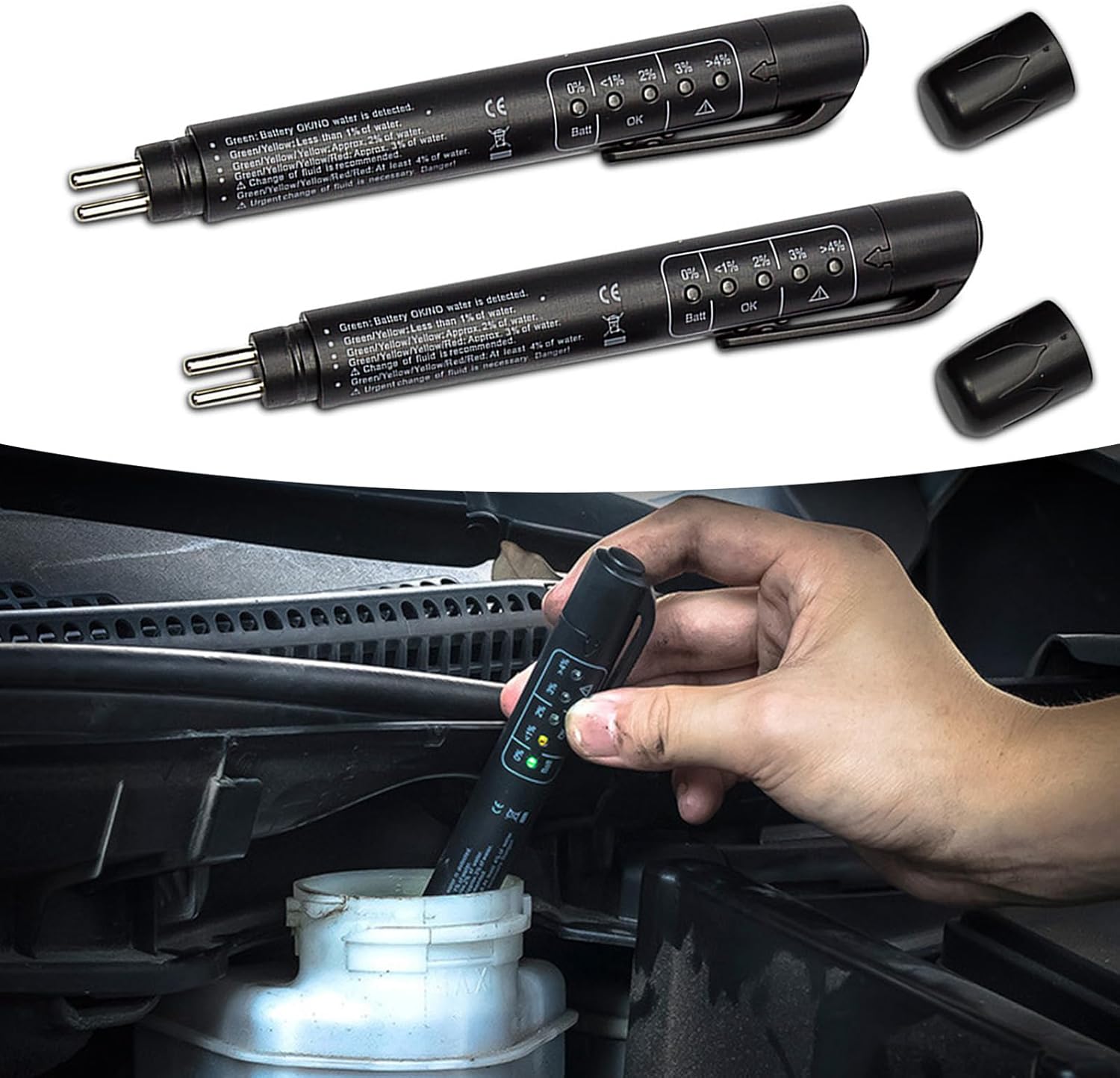 Fogfar 2 PCS Motor Brake Fluid Moisture Content Analysis