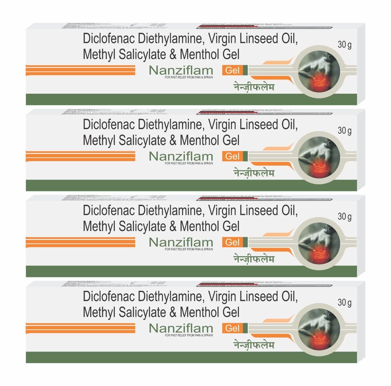 Nanziflam Advance Fast Pain Relief Diclofenac Dimethylamine, Virgin