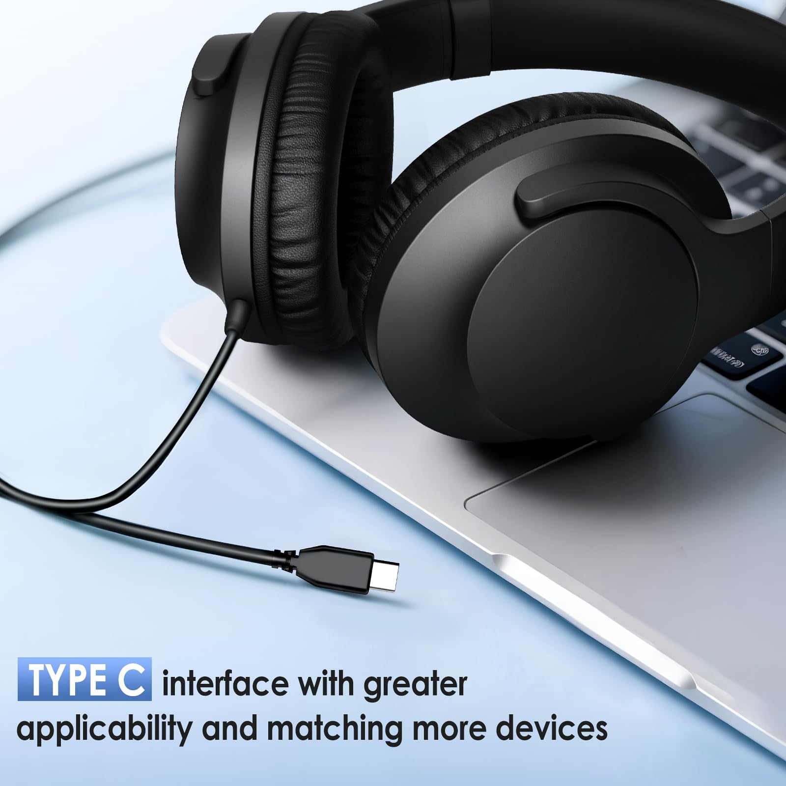 Amazon.co.jp: USB C オーバーイヤーヘッドホン 有線 USB-C/Type C