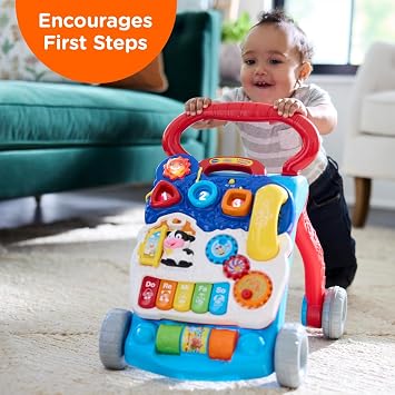 VTech Sit-to-Stand Learning Walker (Frustration Free Packaging), Blue