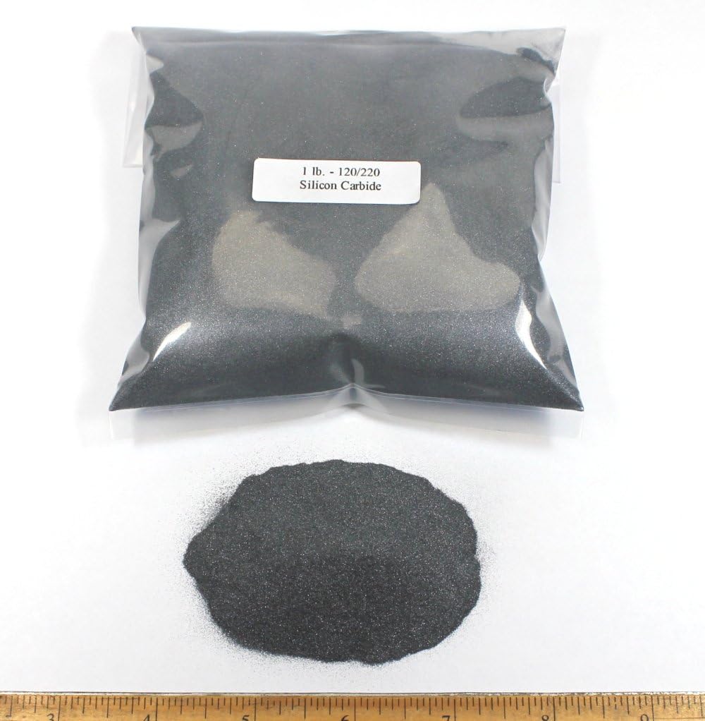 120-220 Silicon Carbide Grit: 5lbs Medium/Coarse for Rotary/Vibratory Tumbler