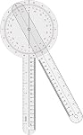 Goniometer 12 inch, 360 Degree(Plastic)