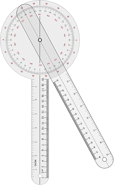 Goniomètre 12 de pouce, 360 Degré (plastique)