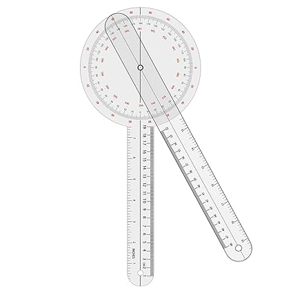 Goniometer 12 inch, 360 Degree(Plastic)