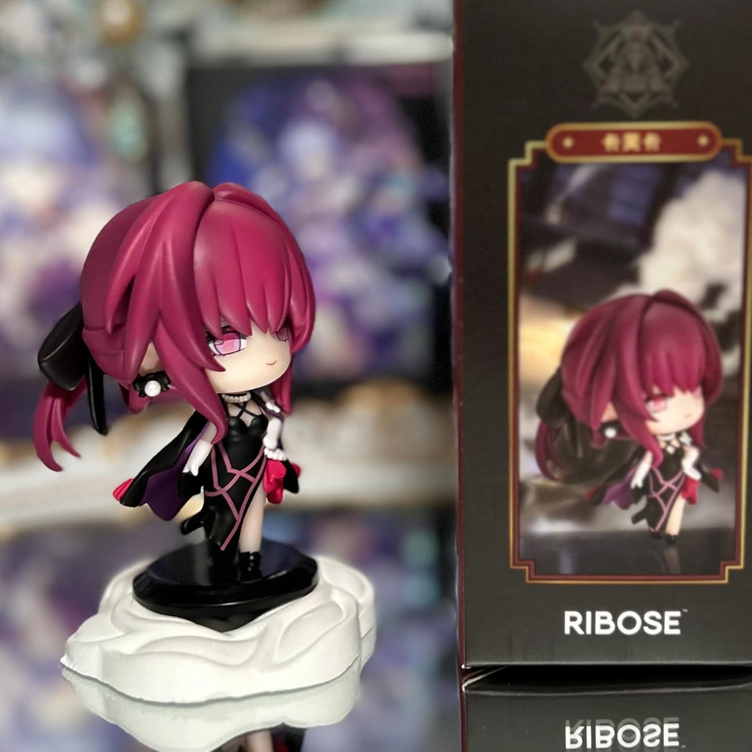 Anime Figure, 3.1 Inches Cute Honkai Star Rail Kafka Blade Welcome to Train Tea Party Chibi Figures, Collectable Anime Figure for HSR Fans (Kafka)