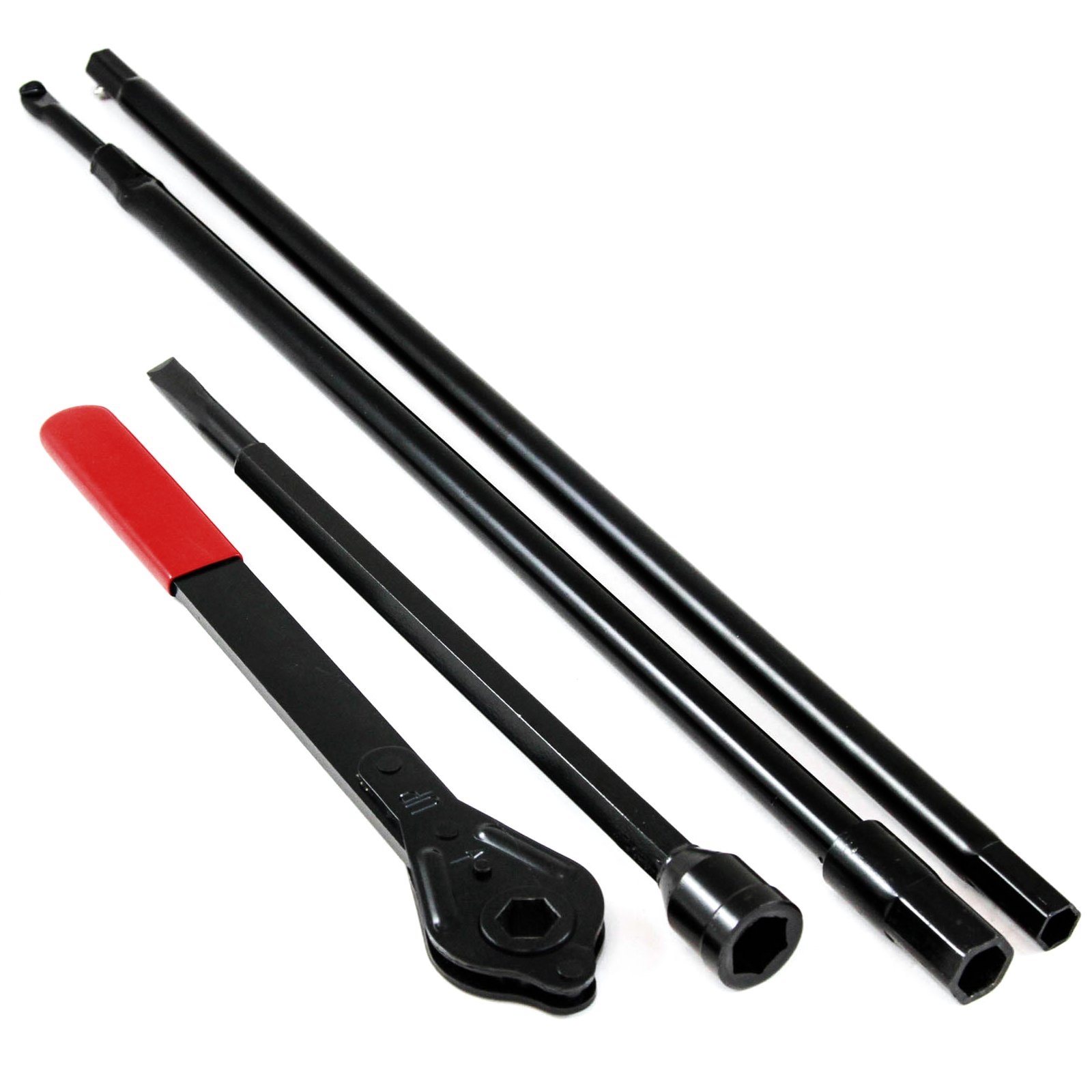 Red Hound Auto 1994-1998 Compatible with Dodge Ram Lug Extension Ratchet Wrench Tire Tool Replacement Kit for Jack