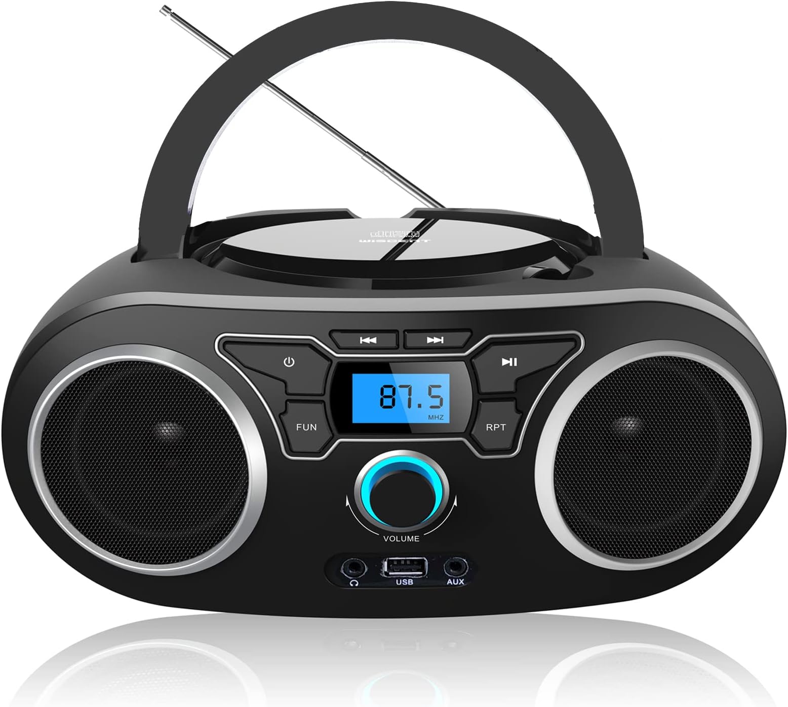 CD Radio Portable CD Player Boombox with Bluetooth FM Radio USB Input CD Radio Portable CD Player Boombox with Bluetooth FM Radio USB Input