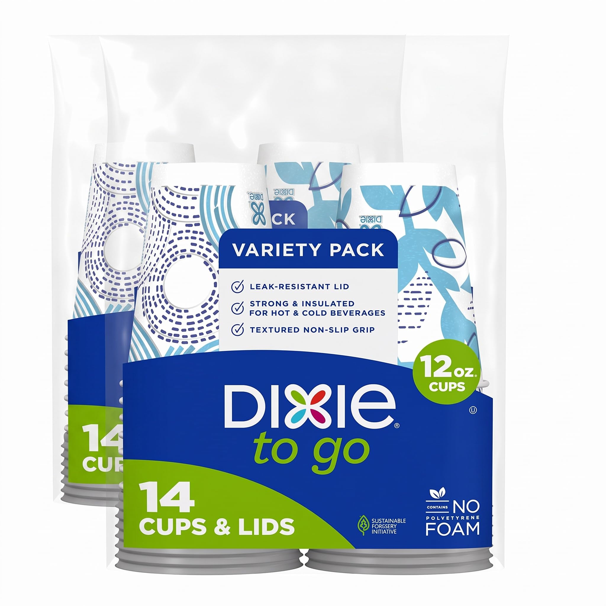 Dixie To Go Disposable Coffee Cups With Lids, 12 oz Paper Cups, 156 Ct — Amazon image 15