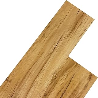 STILISTA Vinyl Laminat Dielen, 15 Dekors Wählbar, 5,07 oder 20 m², Rutschfest, Wasserfest, Schwer Entflammbar - 20 m² Apfelholz Warm