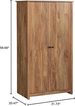 Sauder River Ranch 2-Door Storage Cabinet in Sindoori Mango Finish