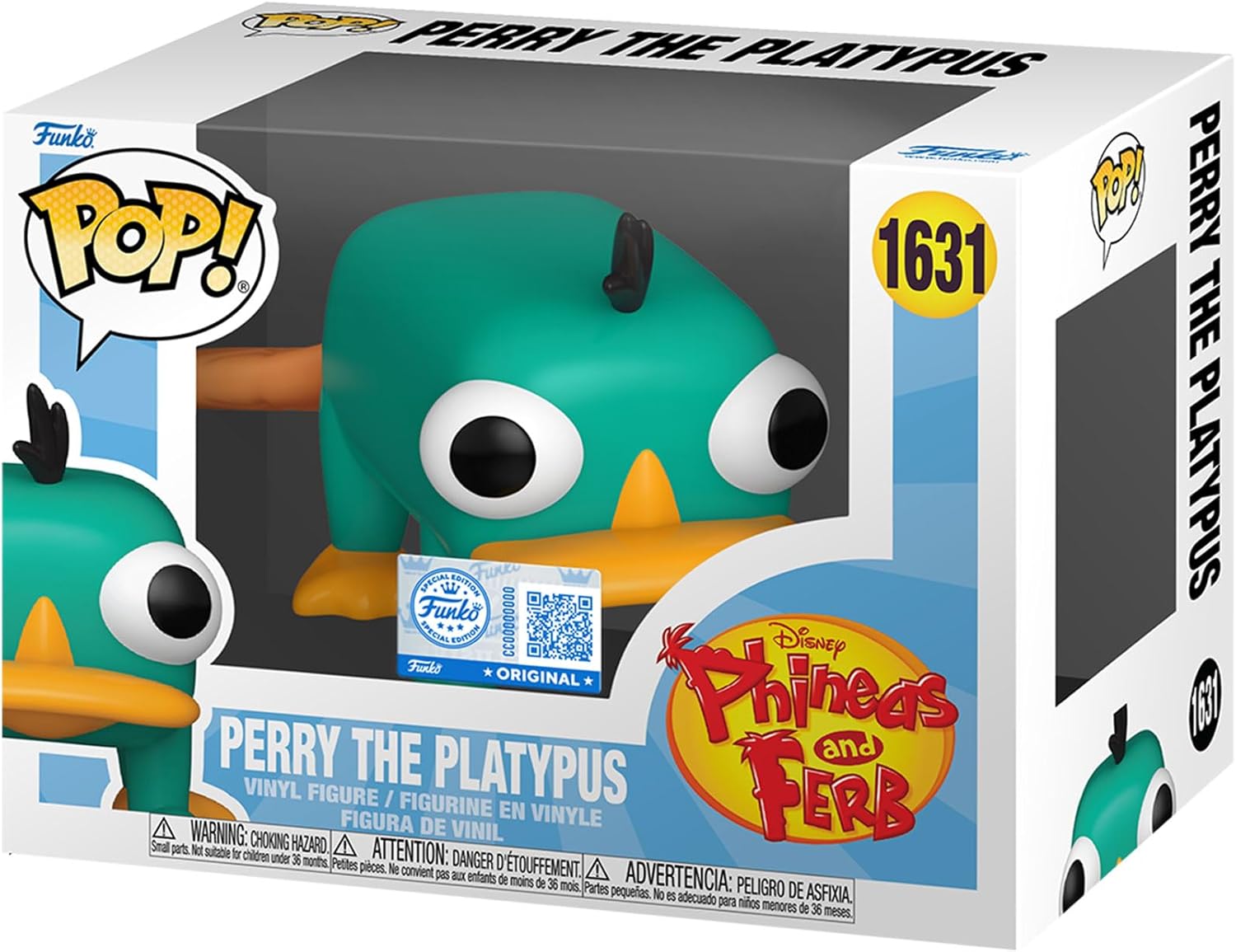 Funko Pop! Disney: Phineas and Ferb - Perry The Platypus - Phineas and Ferb - Collectible Vinyl Figure - Gift Idea - Official Merchandise - Toys for Kids & Adults - Anime Fans