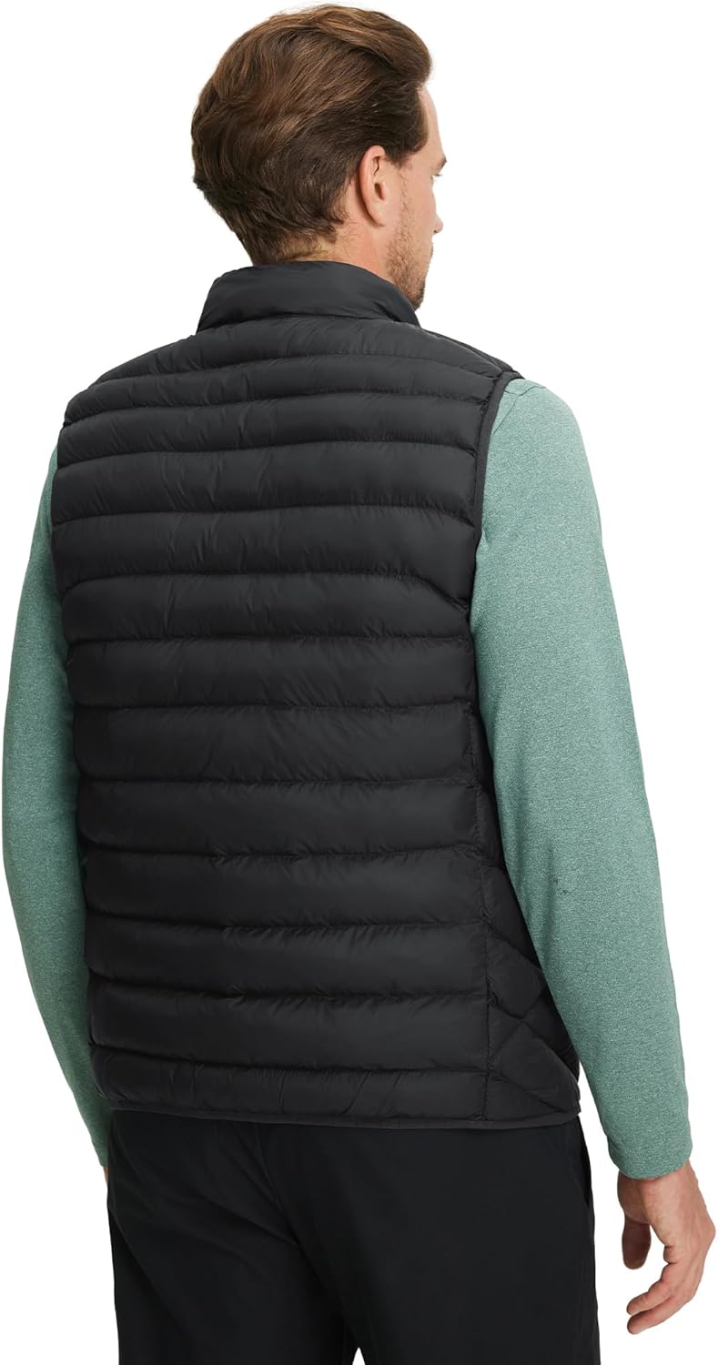 M MAELREG Mens Puffer Vest Lightweight Packable Windproof Insulated Outerwear Warm Winter Zip Pocket Golf Sleeveless Jacket