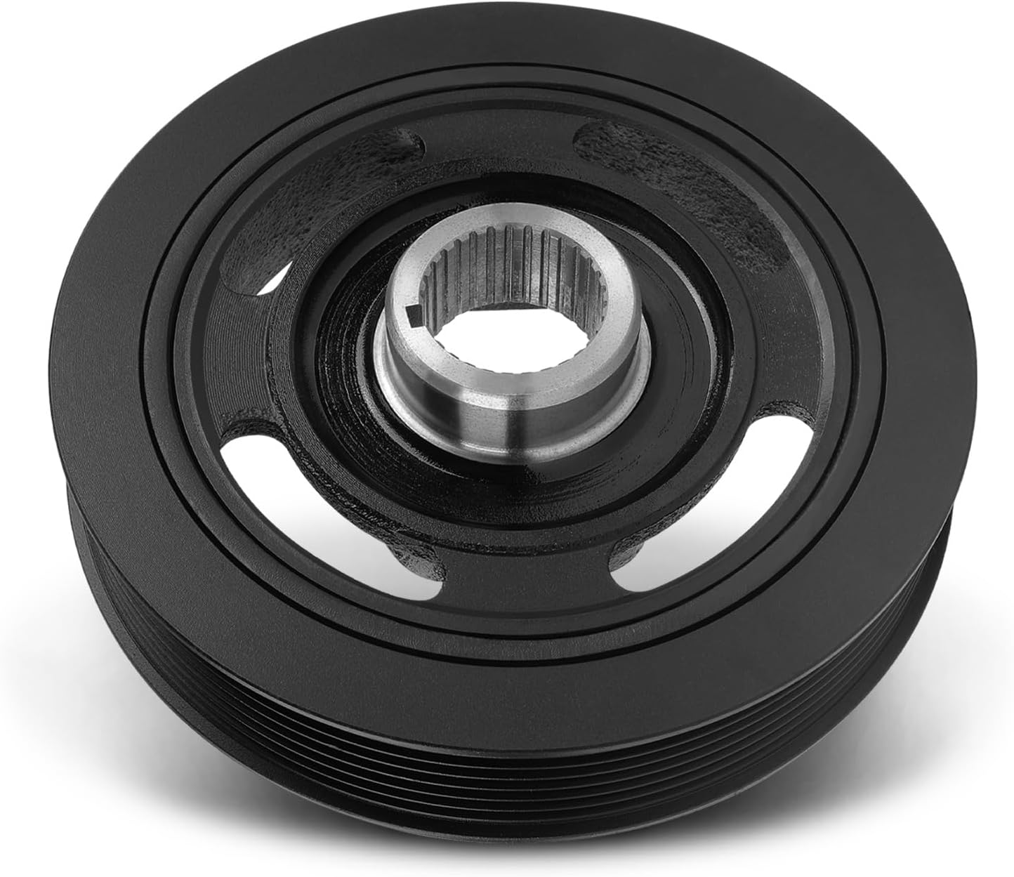 A-Premium Engine Harmonic Balancer Crankshaft Pulley Compatible with Honda Accord 2006-2007, Element 2007-2011, L4 2.4L, Replace# 13810RAAA11, 13810RAAA12