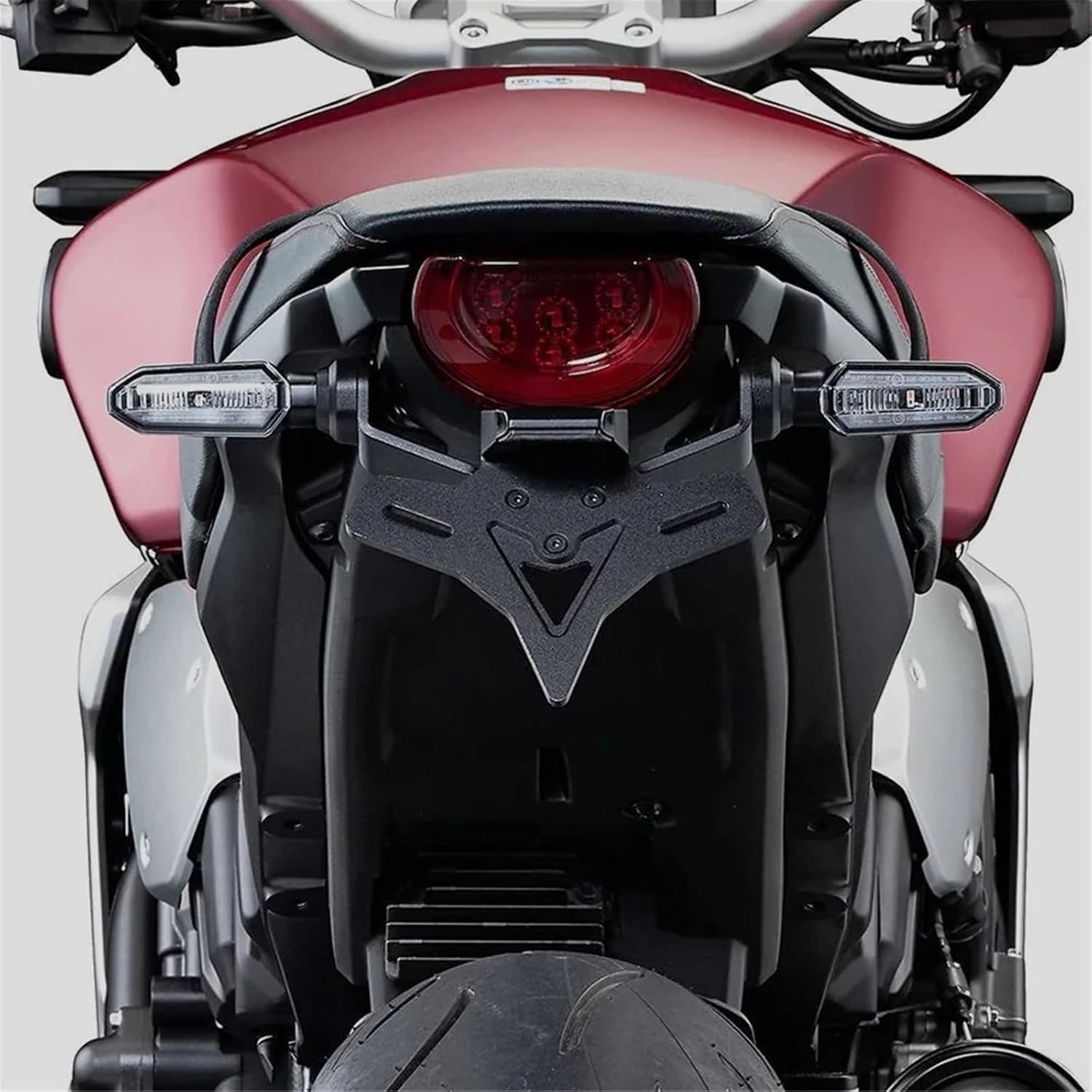 アプリリア用 RS660 RSV4 トゥオーノ 660 V4 2021-2023 オートバイリアショートナンバープレートホルダー心押し台フレーム  ブラケット ライセンスプレートフレーム | ナンバープレートホルダー | 車＆バイク オートバイエンジン保護カバー アプリリア用 トゥオーノ V4  ... オートバイ ナンバープレートホルダー のために CB1000R 2018-2020 2021 2022 2023 2024 オートバ