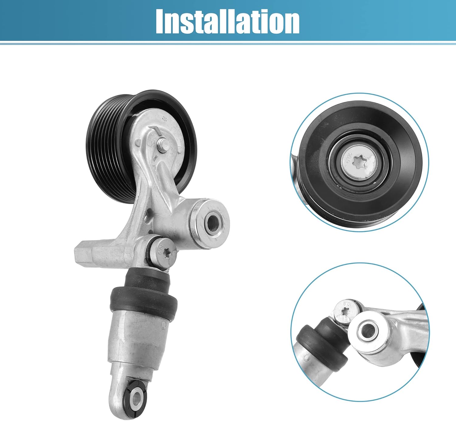 X AUTOHAUX Belt Tensioner Pulley Assembly 311705A2A01 for Honda Accord 2013-2017 for Honda CR-V 2015-2016 Serpentine Tensioner