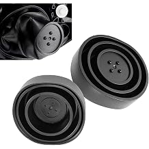 2 PCS Car Forward Light Dust Cover, Light Bulb Housing Cap, Flexible Rubber Waterproof Seal Cap, for Lamp Bulb Opening Ranging From 2.5 ", 2.75 ", 3.5 ", 4" Black