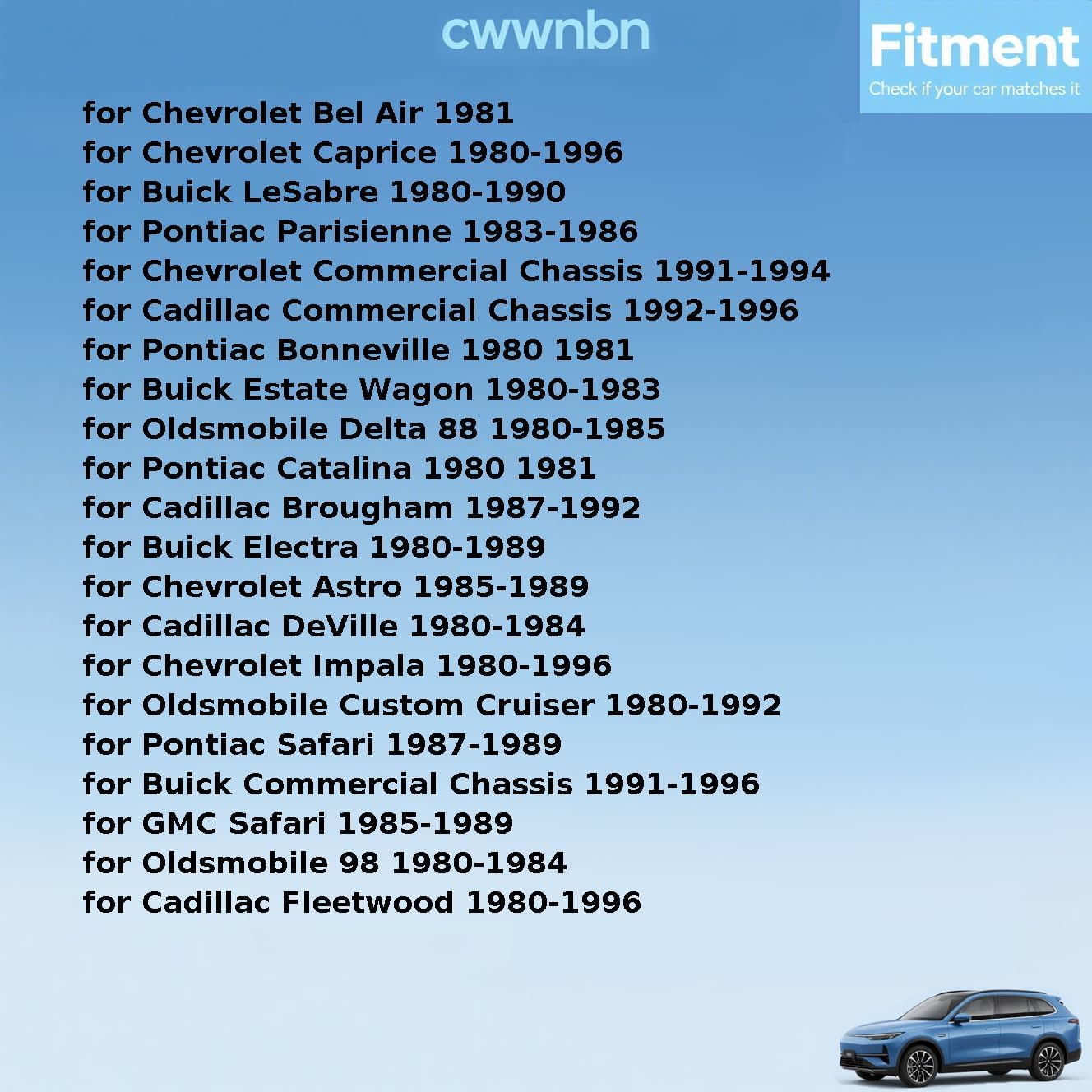 Front Upper Suspension Control Arm Shaft Kit Replacement 14022171 for Cadillac Brougham 1987 1988 1989 1990 1991 1992 for Buick Commercial Chassis 1991 1993 1994 1995 1996 2Piece