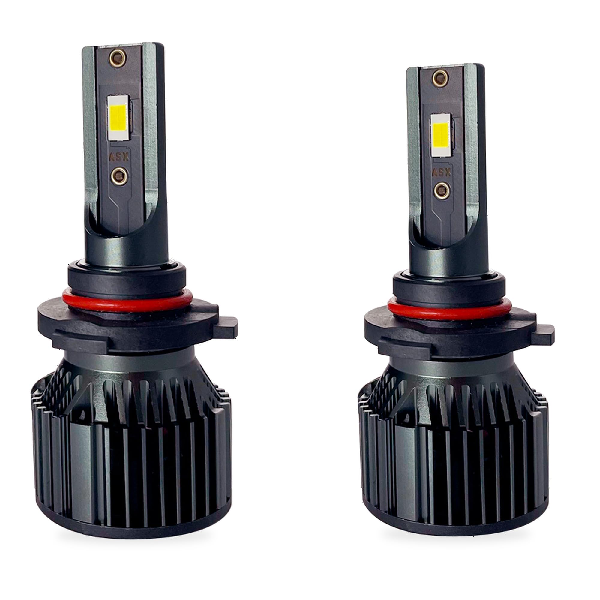 ASX Iluminación Ultra LED Off Road, 23W, 1725 Lúmenes Reales, Lámpara de Faros Delanteros 12-70V. Bombillas LED Luz Blanca 6000K Chip CSP, Conversión Faros Led, IP68, Pack 2 (H11)