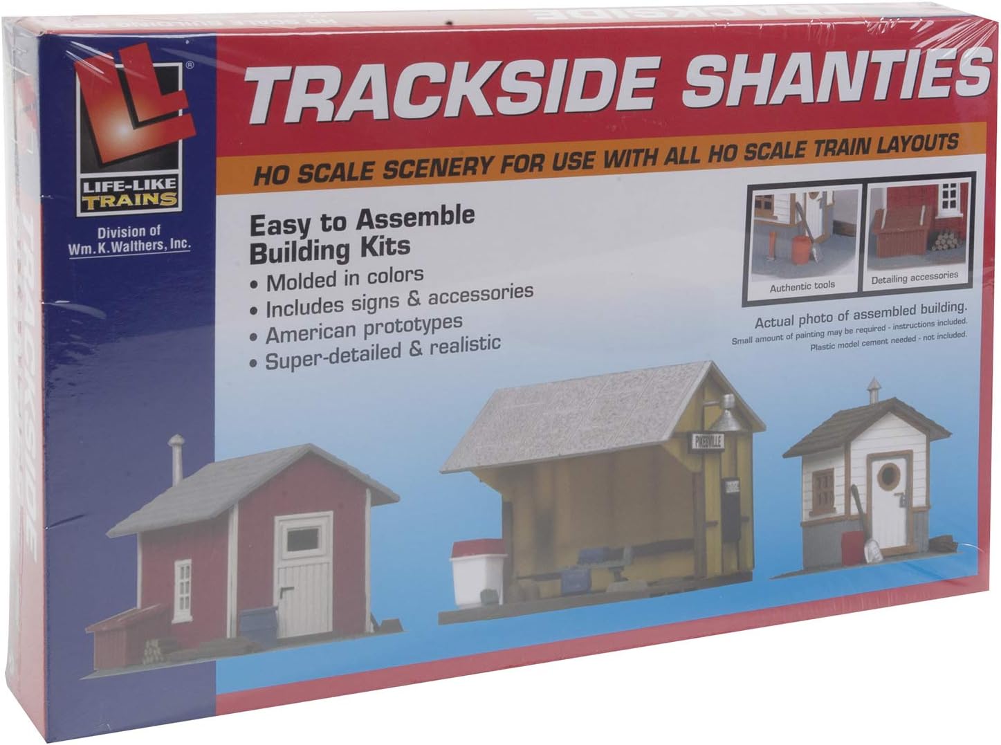 Life-Like Trains HO Scale Building Kits - Trackside Shanties