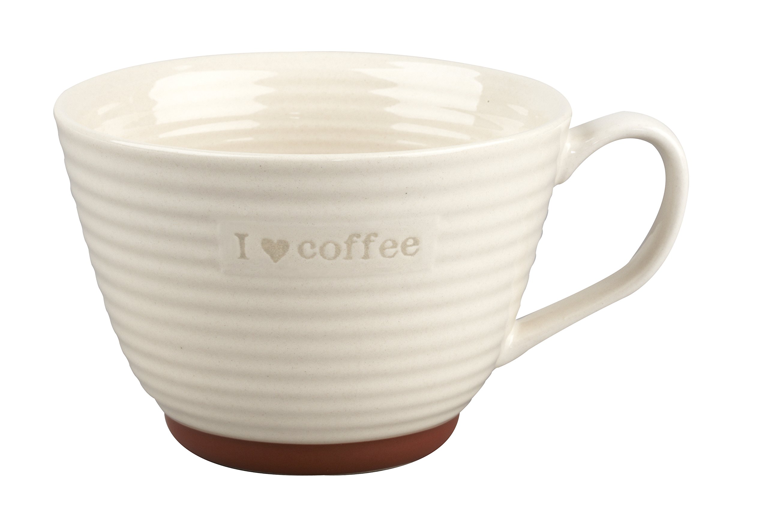 Portobello by Inspire I Love Coffee Mug, Stone, Beige
