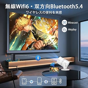 Amazon.co.jp: Tecaki プロジエクター 家庭用【Android TV搭載