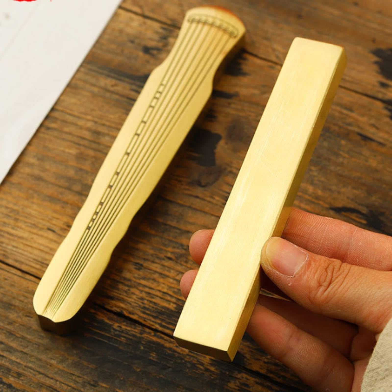 Baoblaze Fermacarte in Ottone Massiccio a Barra Peso da Scrittura Fermapagina Accessorio da Scrivania Peso Robusto per Stabilizzare Carta E Tela Adatto per