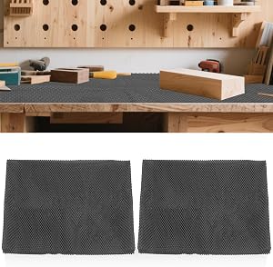Anti-Slip Router Table Mat Non Slip Work Bench Top Mat - 24" x 48" 2pcs Durable Non Slip Pad Tool Mats for Workshop Woodworking Router Cabinet Drawer Shelf Liner