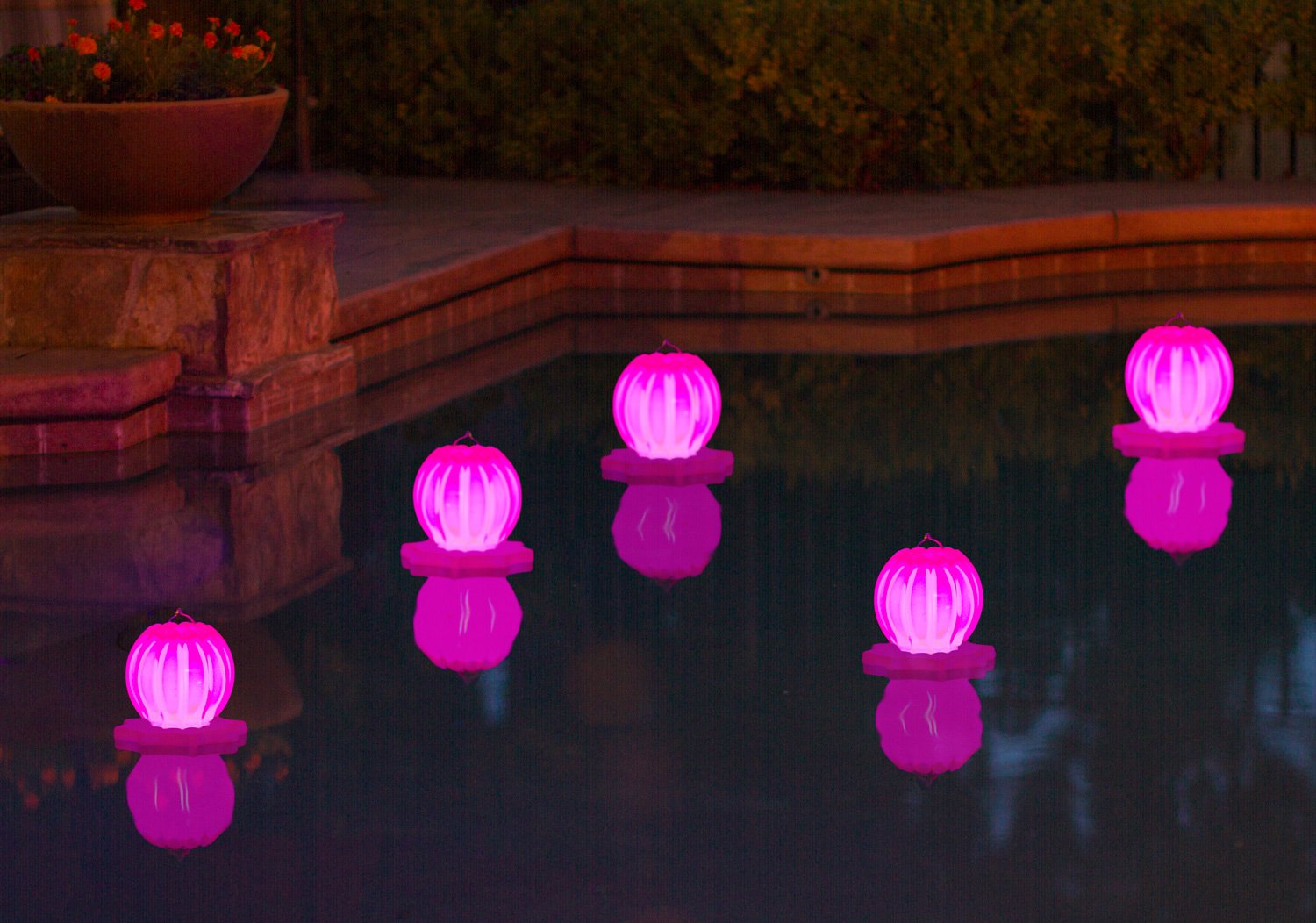 Lampes Solaires Flottantes Pour Piscine - Design Fleur, étanches, Allumage Automatique