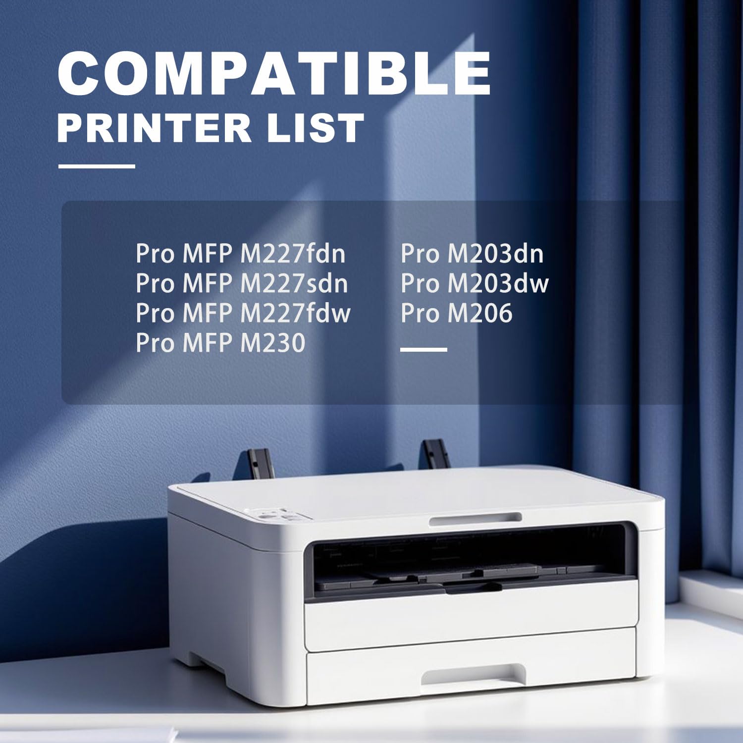 Cartucce per tamburo da 32 A, confezione da 2, colore nero, di ricambio per unità tamburo HP 32A, compatibili con stampanti serie Pro M203dn M203dw M206 MFP M227fdn M227sdn M227fdw M230, tamburo di
