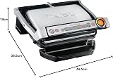 Tefal GC712D12 Fry top da cucina, 7 modalità di cottura, Indicatore di avanzamento, Sensore di spessore, Teglie estraibili ed estraibili, 2000 W, Alluminio, Nero, Area grill standard (33 x 20 cm) - 9