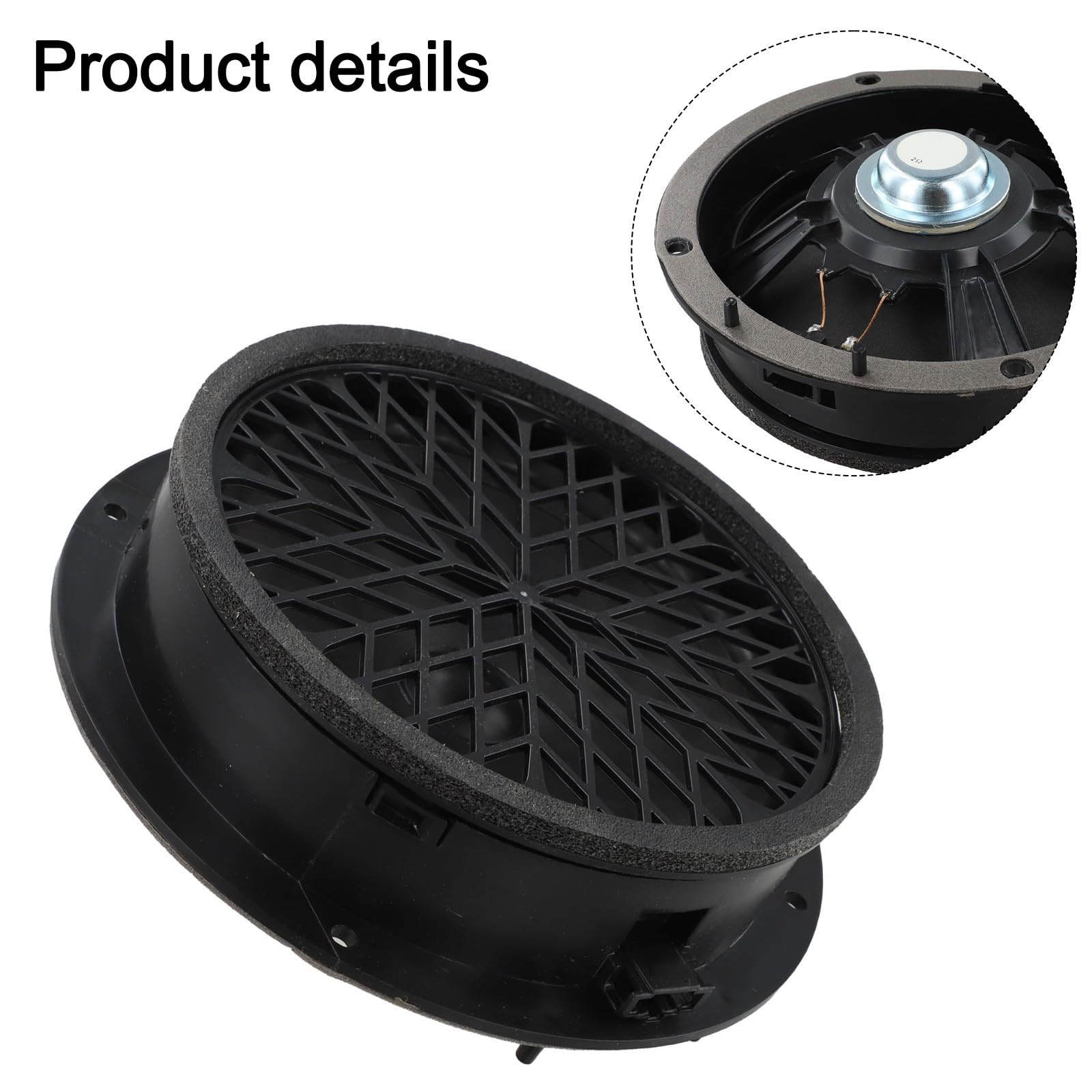 Altoparlante basso medio per porta anteriore, compatibile con A4 A5 2008-2017 OEM 8T0035415A, ricambio per altoparlante audio per auto in ABS nero
