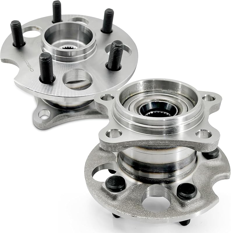 Par de cubos com rolamento de roda traseira 512284 KNOLET para Toyota Highlander, Venza e Lexus RX – AWD, 5 furos com ABS