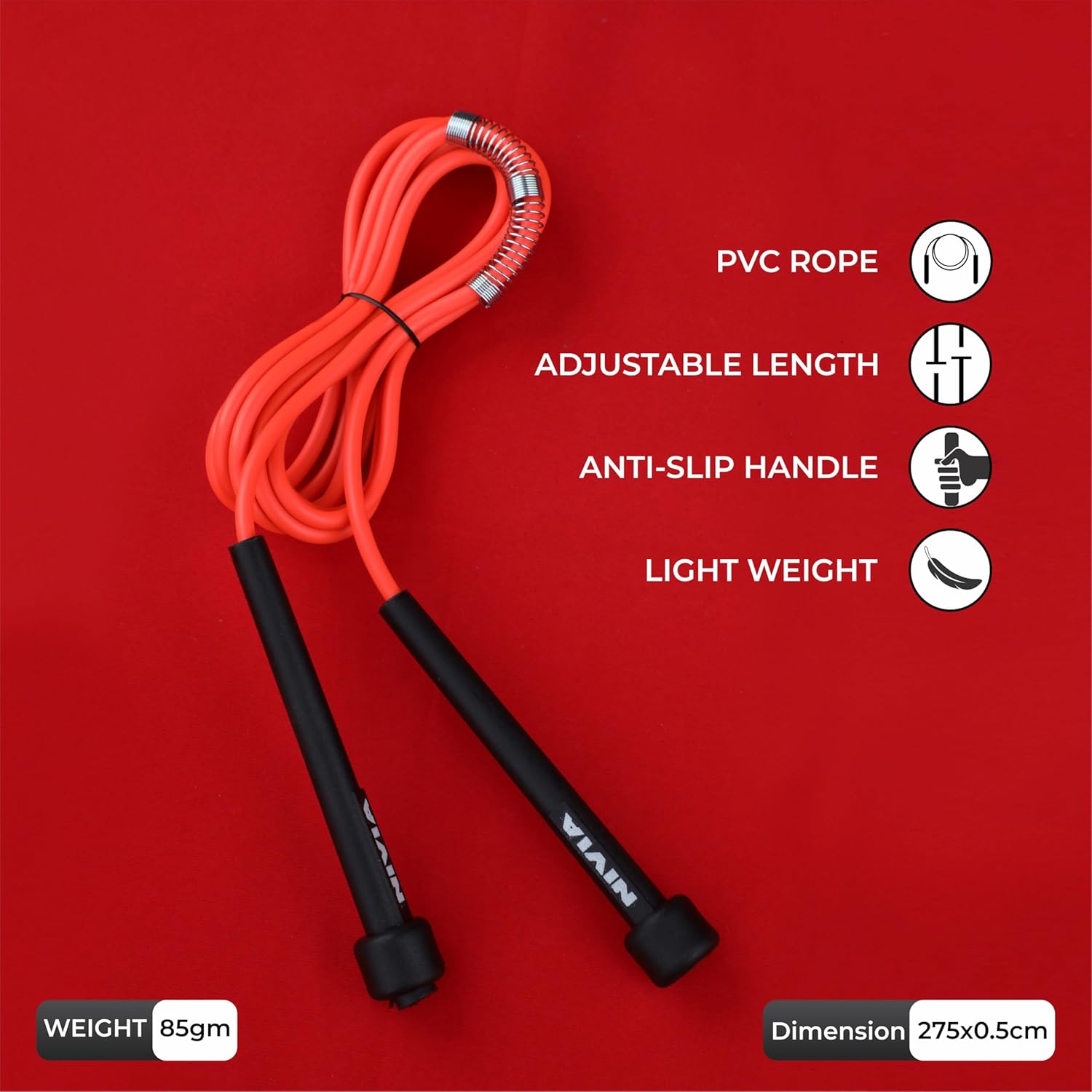 Buy Now Nivia Trainer Jump Rope With Spring, Skipping Rope For Men, ... 2 Buy Now Nivia Trainer Jump Rope With Spring, Skipping Rope For Men, ...